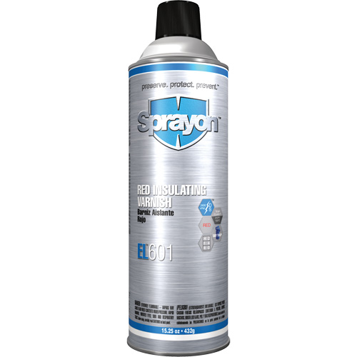 EL601 Red Insulating Varnish, 15.25 oz., Aerosol Can, Red Cintas