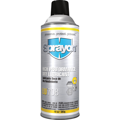 LU708 High Performance Dry Lubricant, Aerosol Can Cintas