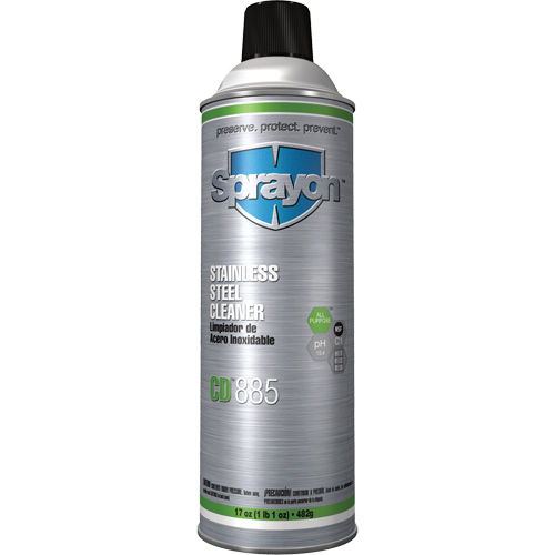 Nettoyant pour acier inoxydable CD885, 20 oz, Canette a&eacute;rosol Cintas