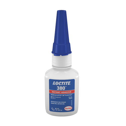 Black Max 380 Toughened Adhesive, Black, Bottle, 1 oz. Cintas