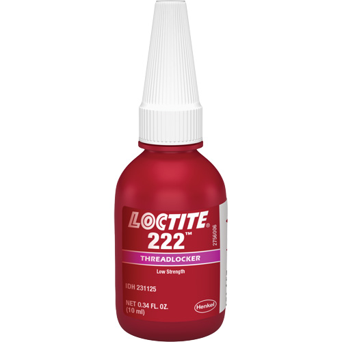 Threadlocker 222 Small Screw, Purple, Low, 10 ml, Bottle Cintas