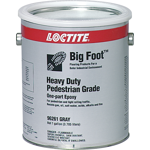 Rev&ecirc;tement antid&eacute;rapant robuste pour plancher Big Foot de calibre pi&eacute;ton, 1 gal., &eacute;poxy, Gris Cintas
