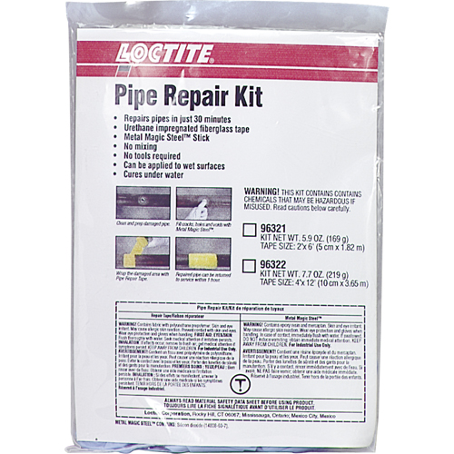 Pipe Repair Kits, Tape, 2" x 6', -17.7° C - 121° C/0° F - 250° F Cintas