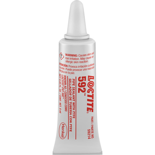 592 PST&reg; Slow Cure Thread Sealant, Tube, 6 ml, -54° C - 204° C/-65° F - 400° F Cintas