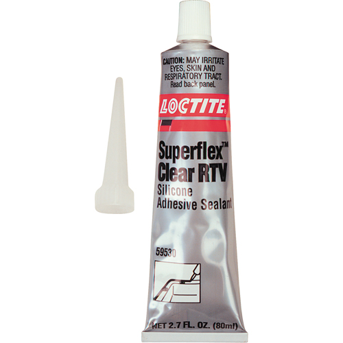 Superflex RTV Silicone Adhesive Sealant, Tube, Clear Cintas