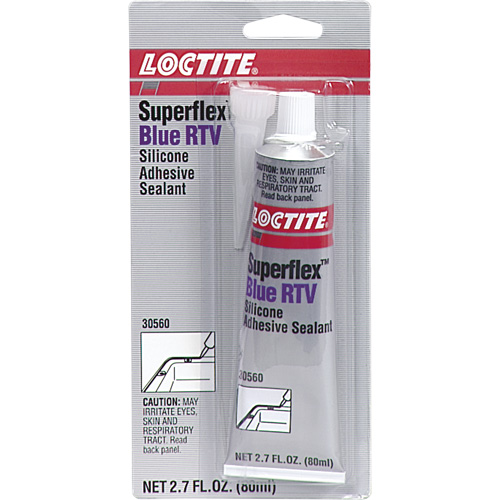 Superflex RTV Silicone Adhesive Sealant, Tube, Blue Cintas