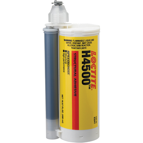 Adh&eacute;sif structural Speedbonder H4500, Deux composants, Cartouche double, 678 g, Gris Cintas