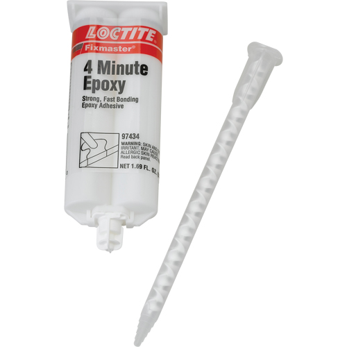 Adh&eacute;sif 4 minutes Fixmaster, 50 ml, Cartouche double, Deux composants, Ambr&eacute;e Cintas