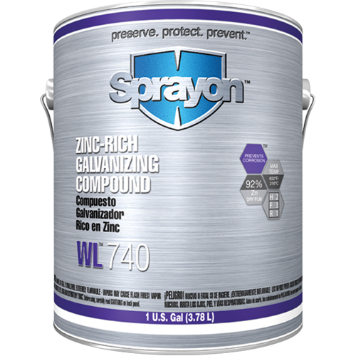 WL740 Zinc-Rich Galvanizing Compound, Gallon Cintas