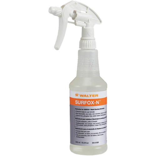 Nettoyant pour soudures SURFOX-N, Bouteille &agrave; g&acirc;chette Cintas