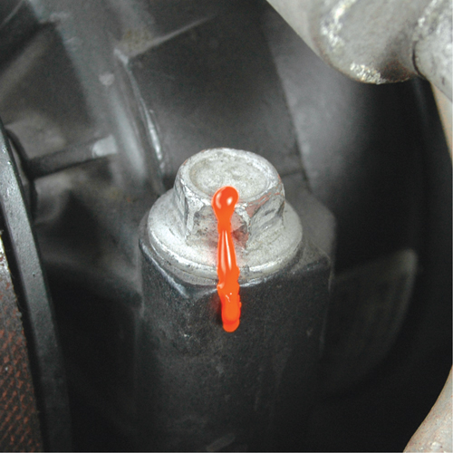 P&acirc;te indicatrice inviolable Cross-Check Torque Seal, 1 liq. oz., Tube, Orange Cintas