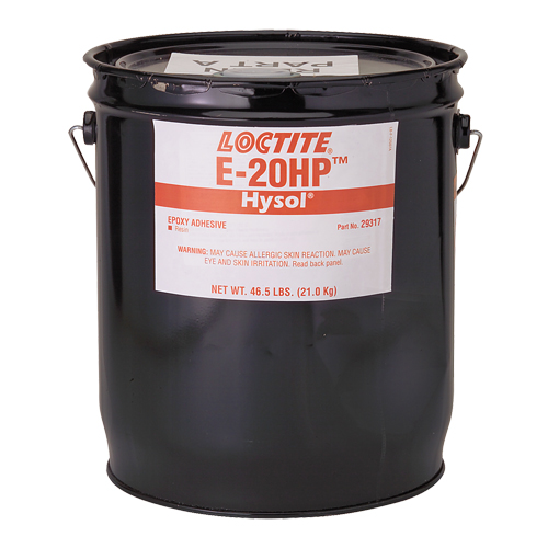 Adh&eacute;sifs structuraux &agrave; s&eacute;chage rapide E-20P, 5 gal., Seau, Deux composants, Blanc Cintas
