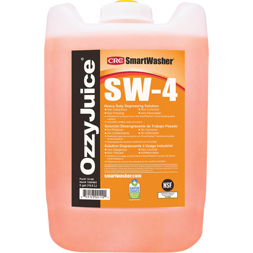 Solution nettoyante de calibre industriel Smartwasher , Cruche Cintas