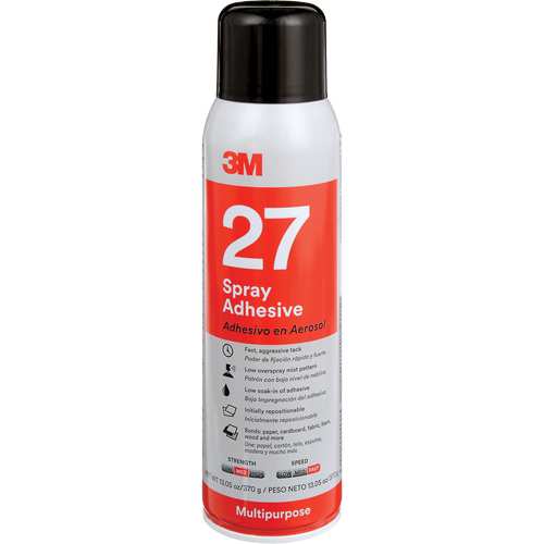 27 Multi-Purpose Spray Adhesive, Clear, Aerosol Can Cintas