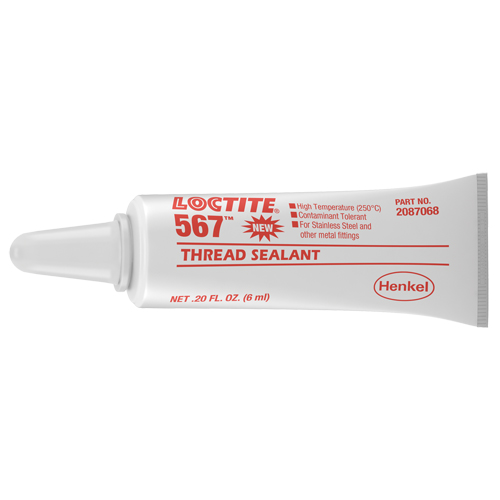 567 High Temperature Thread Sealant, Tube, 6 ml, -53.88° C - 204° C/-65° F - 400° F Cintas