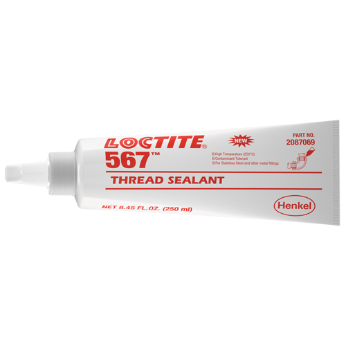 567 High Temperature Thread Sealant, Tube, 250 ml, -53.88° C - 204° C/-65° F - 400° F Cintas