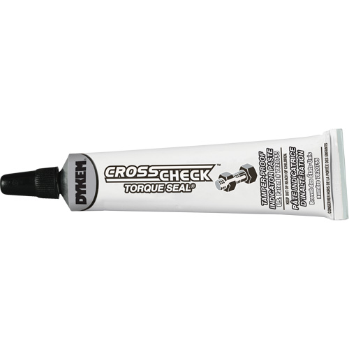 P&acirc;te indicatrice inviolable Cross-Check Torque Seal, 1 liq. oz., Tube, Blanc Cintas