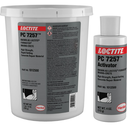 Produit de r&eacute;paration du b&eacute;ton Fixmaster Magna-Crete, Trousse, Gris Cintas