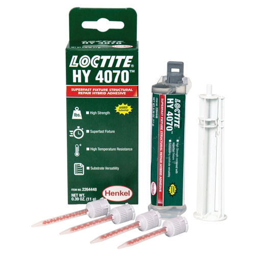 HY 4070 Structural Repair Hybrid Adhesive, Two-Part, Dual Cartridge, 11 g, Off-White Cintas