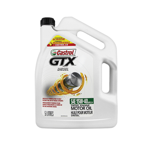 Huile pour moteur diesel 15W40 GTX, 5 L, Cruche Cintas