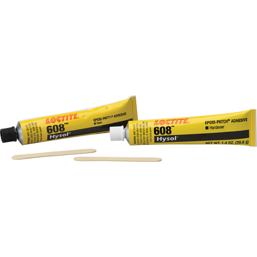 Adh&eacute;sif ultra r&eacute;sistant Hysol, 2,8 oz., Bouteille, Deux composants, Transparent Cintas