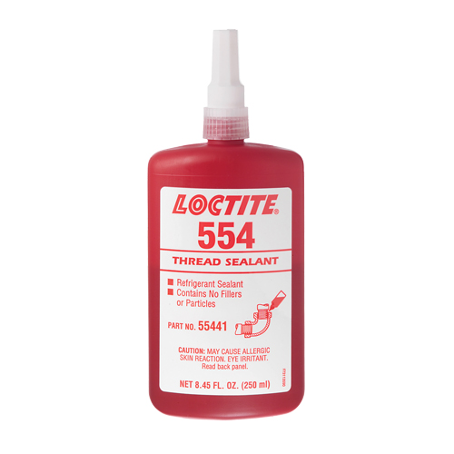 Produit d'&eacute;tanch&eacute;it&eacute; pour raccords filet&eacute;s 554, Bouteille, 10 ml, -53,89° C - 148,89° C/-65°F - 300°F Cintas