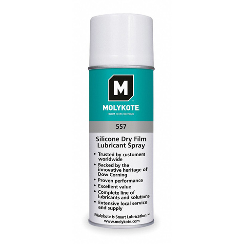 Molykote 557 Silicone Dry Film Lubricant, Aerosol Can Cintas