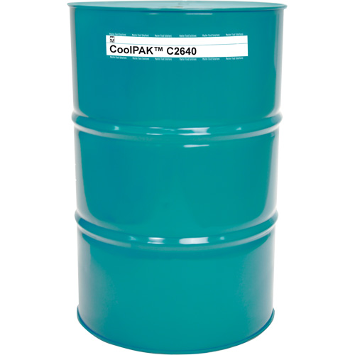 Liquide pour le travail des m&eacute;taux synth&eacute;tique peu mousseux CoolPAK, Baril Cintas