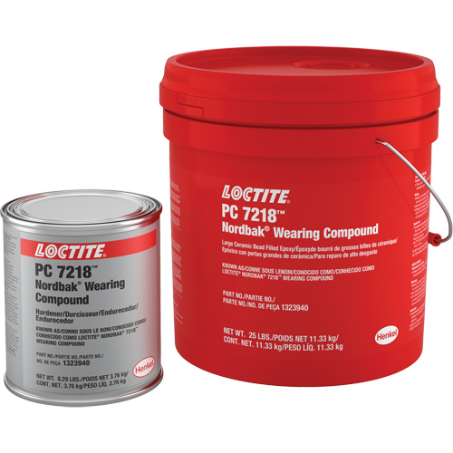 Compos&eacute; anti-usure 7218, 25 lb, Seau, Deux composants, Gris Cintas