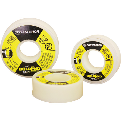 GoldEnd PTFE Sealing, Tape, 1/2" x 540", -240° C - 260° C/-400° F - 500° F Cintas
