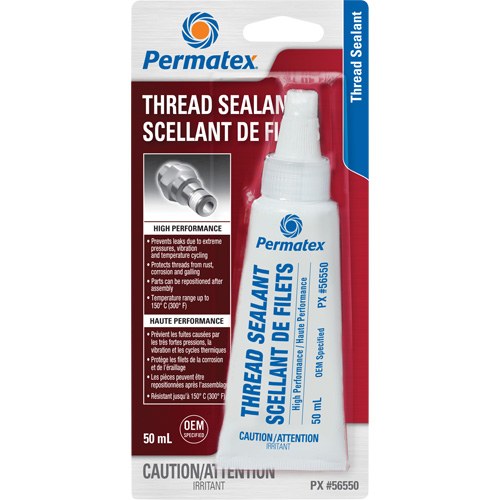High Performance Thread Sealant, Tube, 50 ml, -54° C - 149° C/-65° F - 300° F Cintas