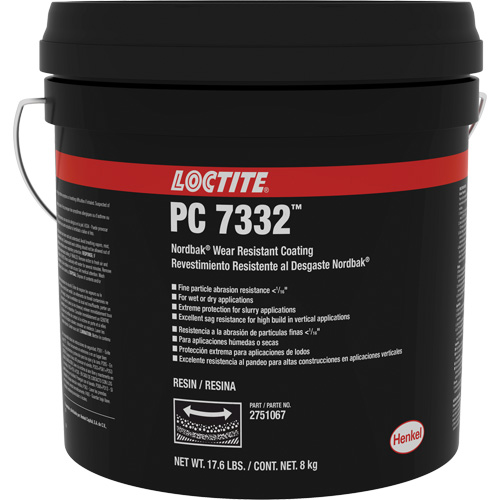 Rev&ecirc;tement de protection contre lusure 7332 Nordbak, Gris, 10 kg, Seau Cintas