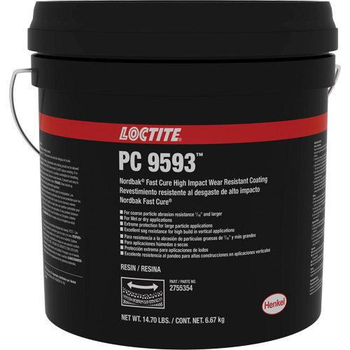 Rev&ecirc;tement de protection contre lusure 9593 Nordbak, Bleu, 10 kg, Seau Cintas