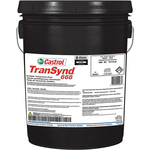 Liquide de transmission automatique enti&egrave;rement synth&eacute;tique TranSynd 668 Cintas