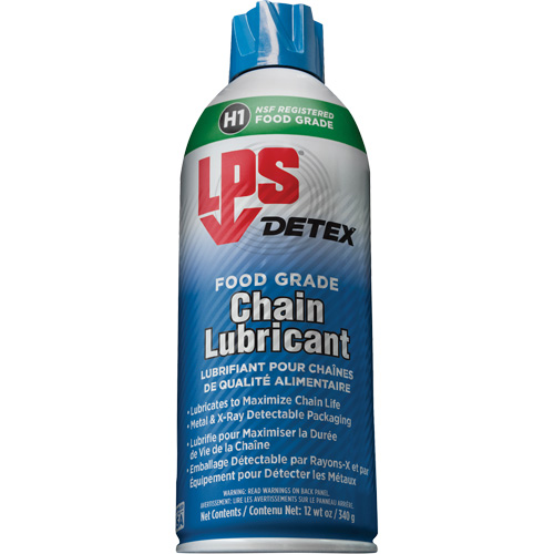Lubrifiant pour chaîne de qualit&eacute; alimentaire Detex, Canette a&eacute;rosol Cintas