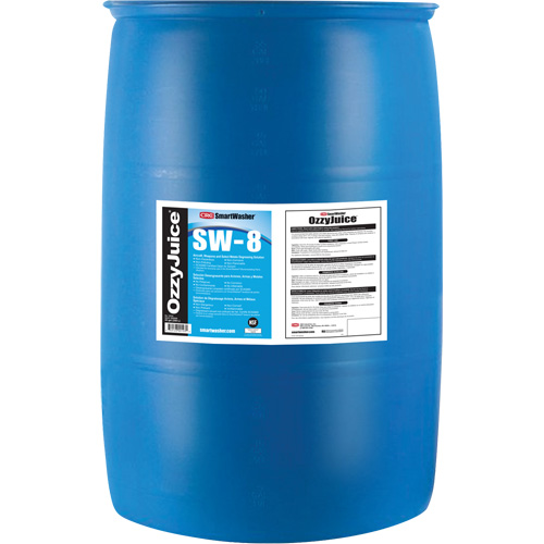 Produit d&eacute;graissant SmartWasher OzzyJuice SW-8 pour a&eacute;ronefs, armes et une s&eacute;lectin de m&eacute;taux, Baril Cintas
