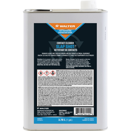 Nettoyant pour contacts SLAP SHOT, Cruche Cintas