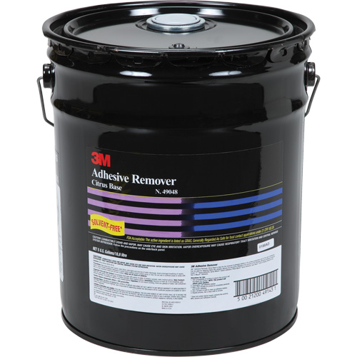 Dissolvant d'adh&eacute;sif, 5 gal., Seau Cintas
