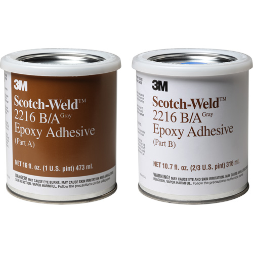Adh&eacute;sif Scotch-Weld, 32 oz liq., Trousse, Deux composants, Gris Cintas