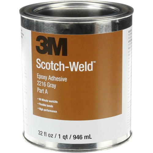 Adh&eacute;sif Scotch-Weld, 32 oz liq., Trousse, Deux composants, Gris Cintas
