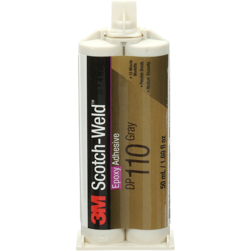 Scotch-Weld Adhesive, 1.64 fl. oz., Cartridge, Two-Part, Grey Cintas
