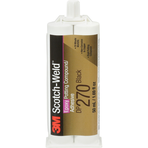 Mat&eacute;riau d'enrobement Scotch-Weld, 1,7 liq. oz., Cartouche double, Deux composants, Noir Cintas