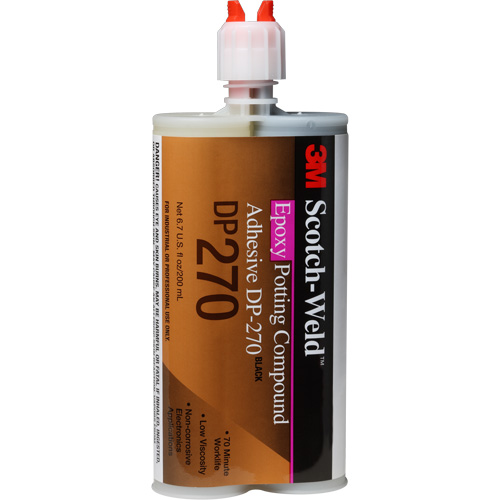 Scotch-Weld Potting Compound, 200 ml, Dual Cartridge, Two-Part, Black Cintas