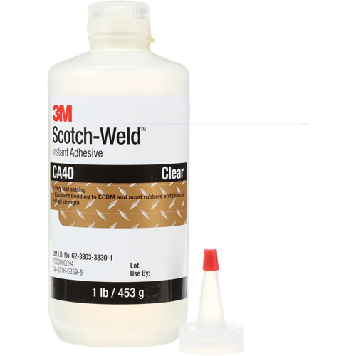 Scotch-Weld Instant Adhesive CA5, Clear, Bottle, 1 lbs. Cintas