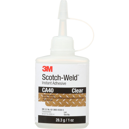 Instant Adhesive, 1 oz., Bottle, Yellow Cintas