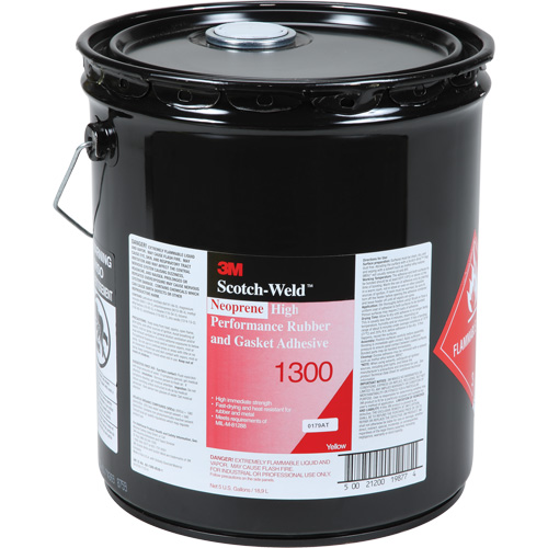 High-Performance Rubber & Gasket Adhesive, Pail, Yellow Cintas