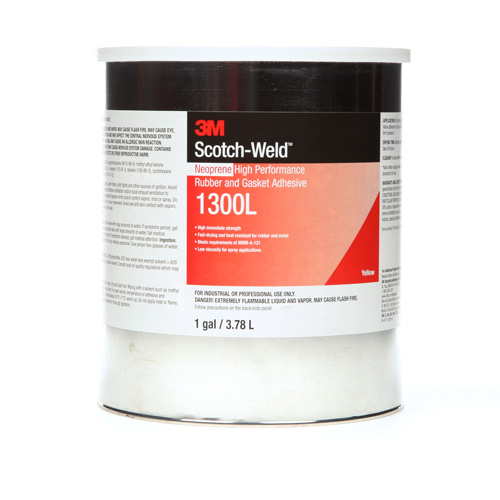 Adh&eacute;sif haute performance pour le caoutchouc et les joints, Gallon, Jaune Cintas