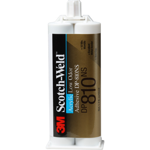 Scotch-Weld Low-Odour Acrylic Adhesive, Two-Part, Dual Cartridge, 1.7 oz., White Cintas