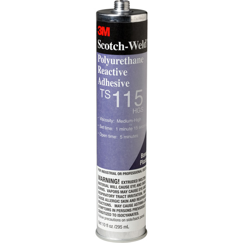 Adh&eacute;sif PUR Scotch-Weld, 10 oz, Cartouche, Transparent Cintas