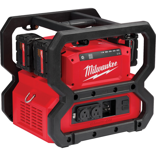 Bloc d'alimentation M18 Carry-On, 1800 W/3600 W, Lithium-ion, 13-3/4" ha x 12-1/4" la x 15" p x 28 lb Cintas